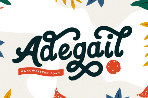 Adegail: A Brushed Script Handwritten Font for Digital Branding