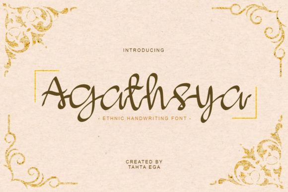 Agathsya: A Delicate Script Handwritten Font for Elegant Branding