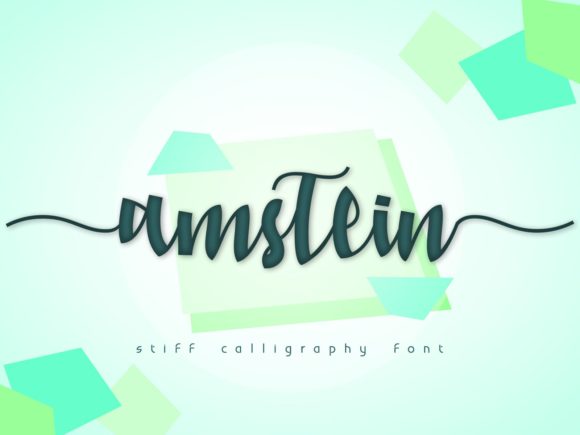 Amstein Font: Delicate Handwritten Elegance for Makers