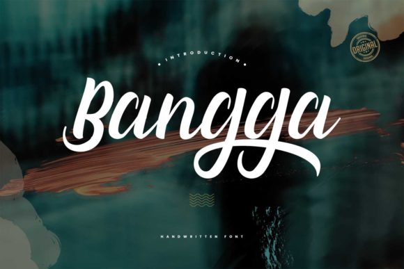 Bangga: A Script Handwritten Font for Elegant Brand Identity