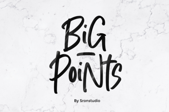 Big Points: A Fun and Quirky Handwritten Font for Small Business Branding