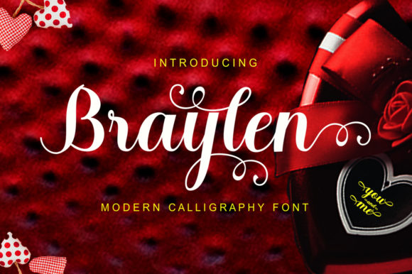 Braylen Script Handwritten Font for Elegant Craft Projects