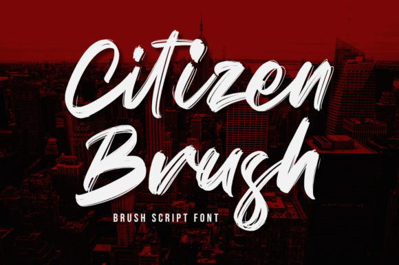 Citizen Brush: A Timeless Script Handwritten Font for Makers