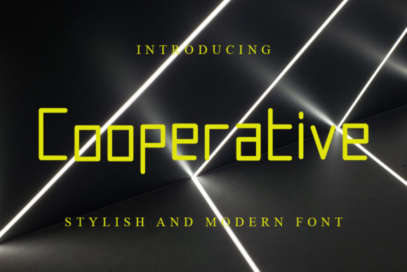 Cooperative Script Handwritten Font for Makers