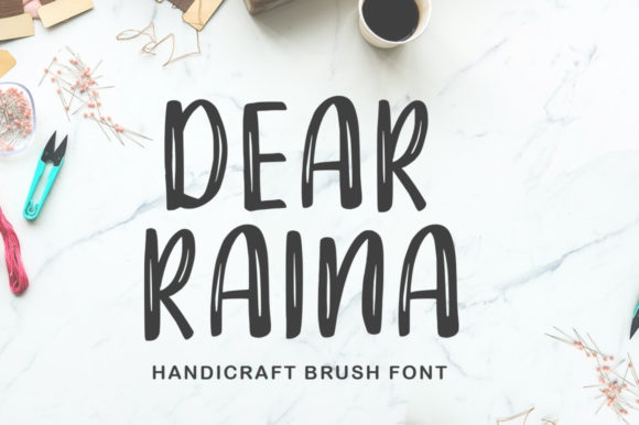 Dear Raina Script Handwritten Font for Makers