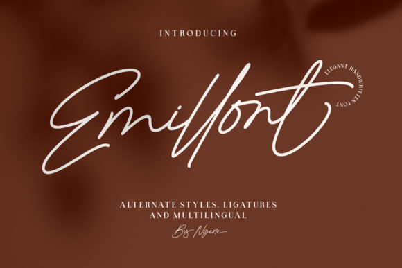 Emillont: A Classy Handwritten Font for Small Business Branding