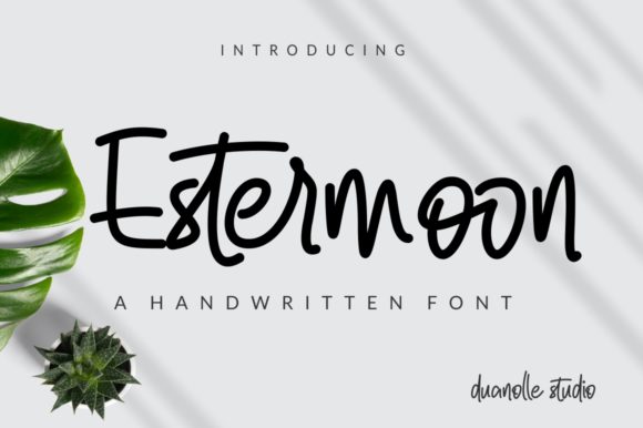 Estermoon: A Relaxed & Timeless Handwritten Font for Makers