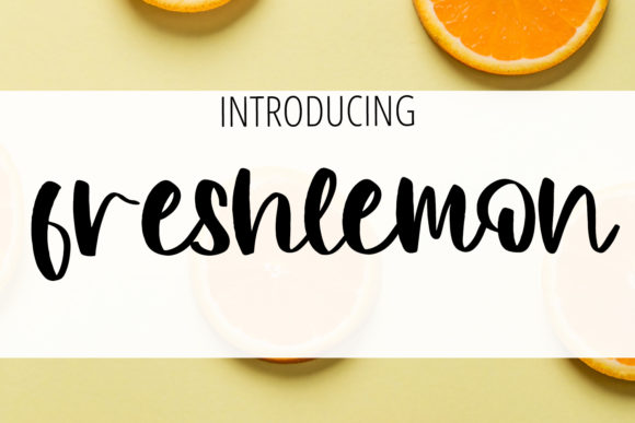 Freshlemon: A Delicate Script Handwritten Font for Thoughtful Typography