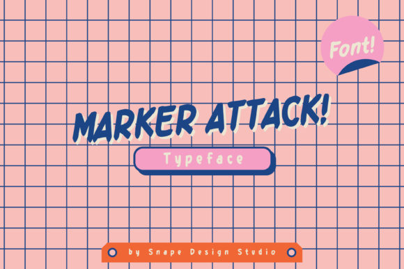 Marker Attack: A Simple and Bold Handwritten Font for Editorial Warmth