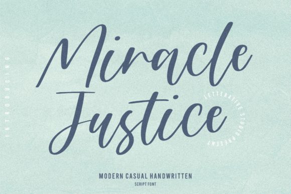 Miracle Justice Font for Web Design