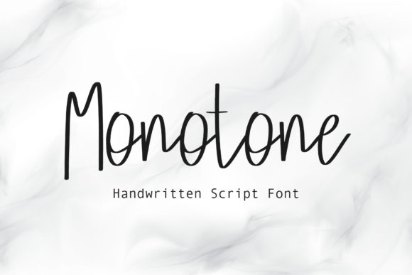 Monotone: A Handwritten Font for Creative Projects