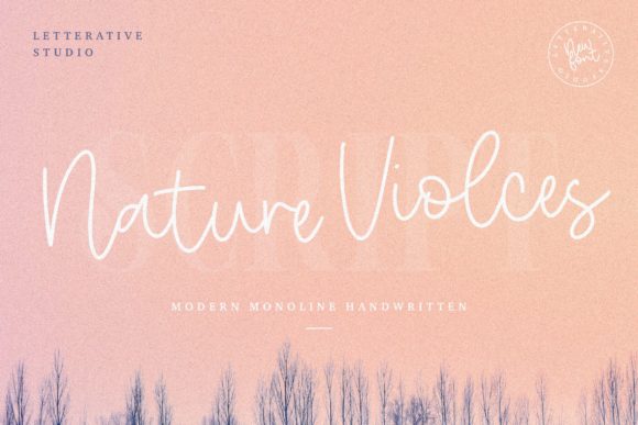 Nature Violces Font for Elegant Branding