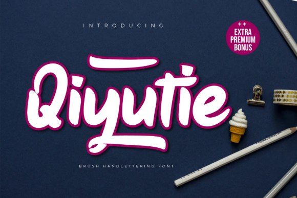 Qiyutie Handwritten Font for Makers & Sellers