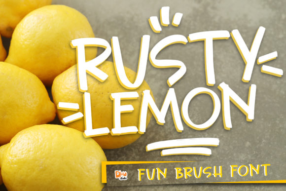Rusty Lemon Handwritten Font for Small Business Branding
