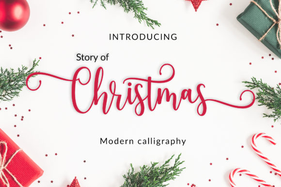 Story of Christmas Font for Warm, Romantic Web Typography