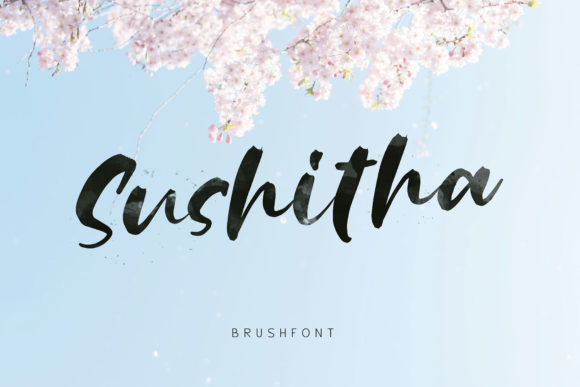 Sushitha: A Brush-Pen Handwritten Font for Editorial Charm