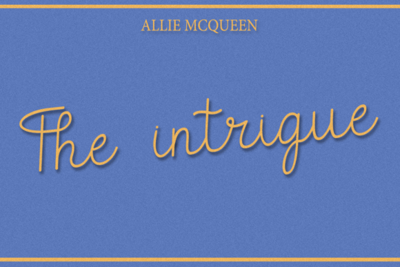 The Intrigue Font: Elegant Script for Digital Design