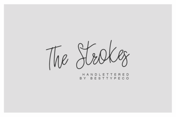 The Strokes Script Handwritten Font for Makers