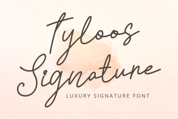 Tyloos Signature Font for Handmade & Wedding Designers