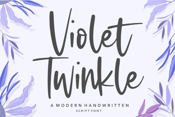Violet Twinkle: A Timeless Script Handwritten Font for Elegant Branding