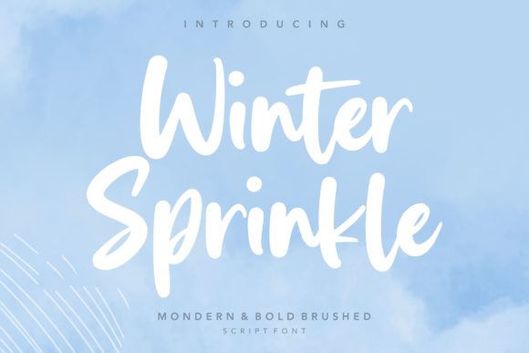Winter Sprinkle Font for Business Branding