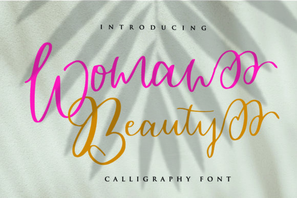 Woman Beauty Script Handwritten Font for Romantic Branding